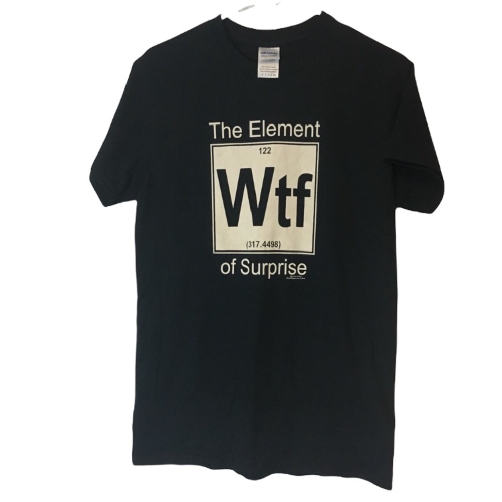 Gildan wtf graphic shirt funny graphic tee size small
